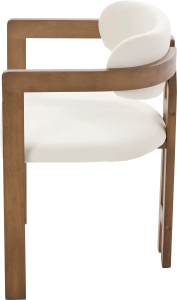 Krzesło drewniane Lummo 40 (beż/orzech) 