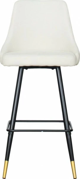 Krzesło-hoker Laurencja 6 (beżowy/nogi:czarno-złote)