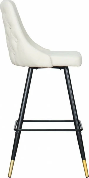 Krzesło-hoker Laurencja 6 (beżowy/nogi:czarno-złote)