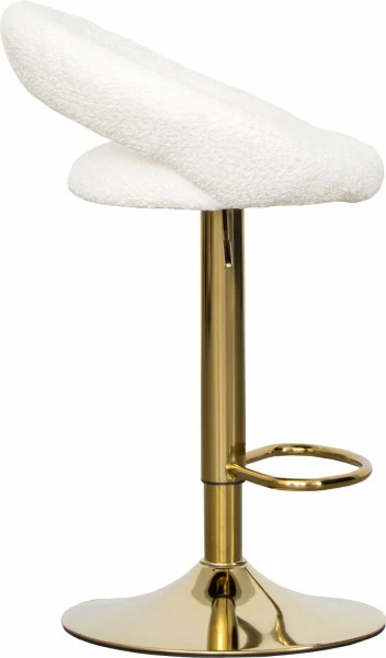 Krzesło-hoker ROJAL (kremowy/złoty)