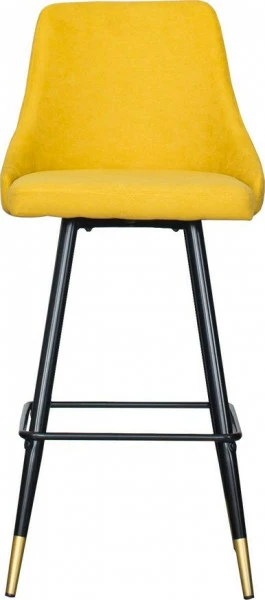 Krzesło-hoker Laurencja 6 (miodowy/nogi:czarno-złote)