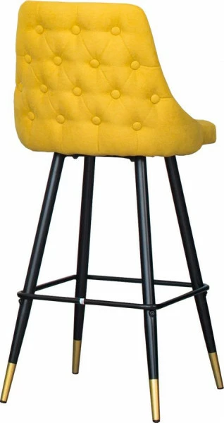 Krzesło-hoker Laurencja 6 (miodowy/nogi:czarno-złote)