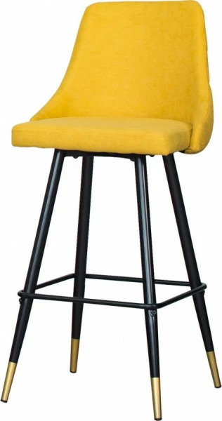 Krzesło-hoker Laurencja 6 (miodowy/nogi:czarno-złote)