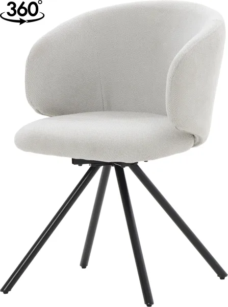 Krzesło obrotowe Fabio 38 (jasny szary) 