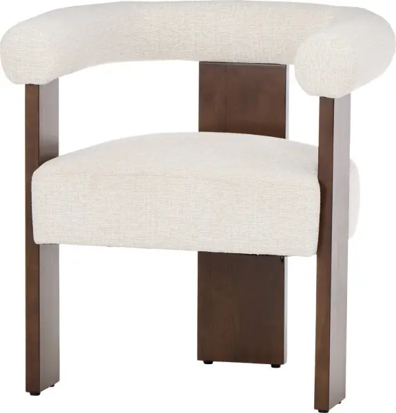 Krzesło drewniane Velu 43 (beż/orzech)