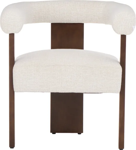 Krzesło drewniane Velu 43 (beż/orzech)