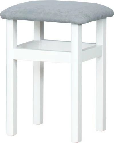 Taboret (biały/diamentowy szary) 