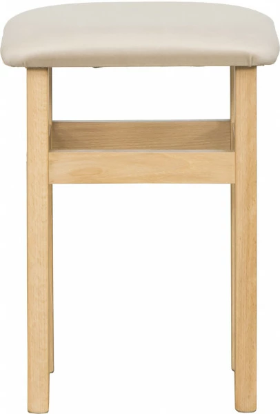 Taboret (dąb Soma ciemny/plusz beż)