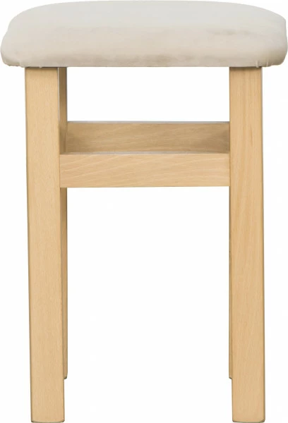 Taboret (dąb Soma ciemny/plusz beż)
