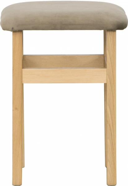 Taboret (dąb Soma ciemny/plusz brąz)