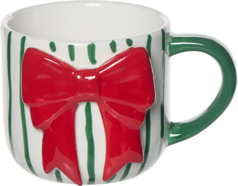 Kubek Christmas 182 (biały/czerwony/zielony)