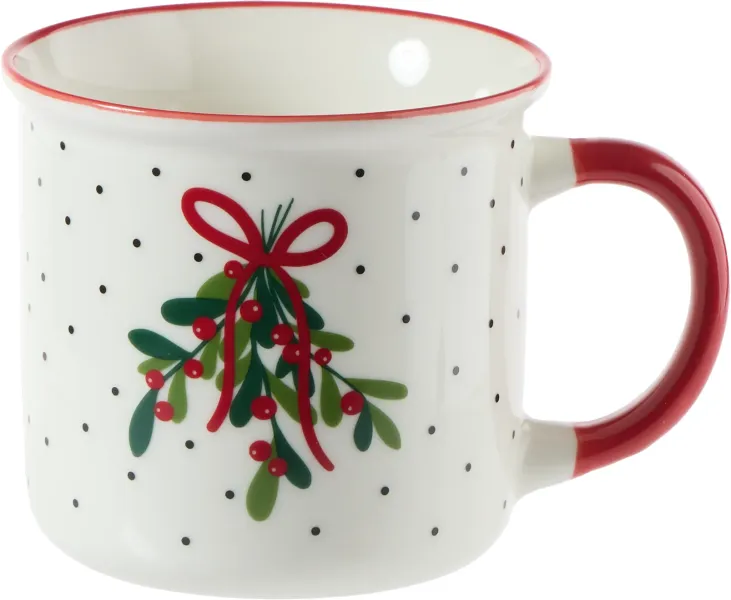 Kubek Christmas 157 (biały/czerwony) 