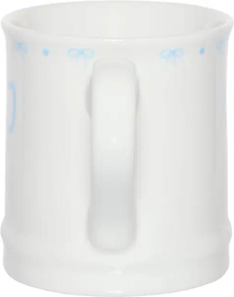 Kubek Bella 165 (biały/jasnoniebieski)