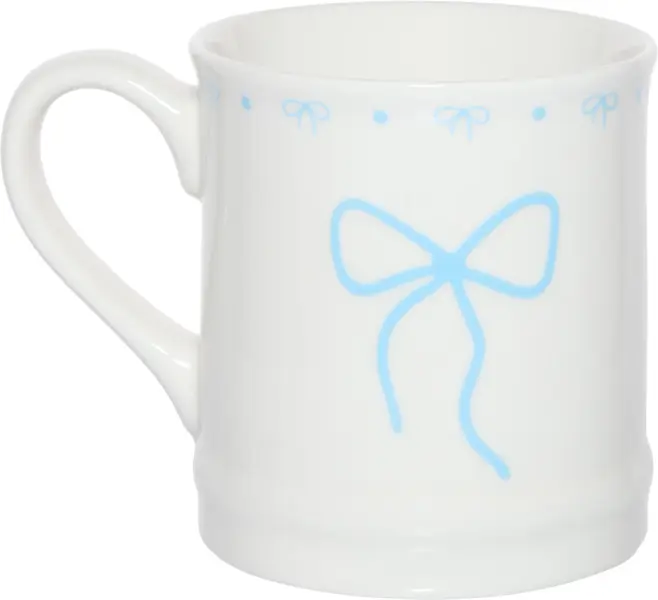 Kubek Bella 165 (biały/jasnoniebieski)