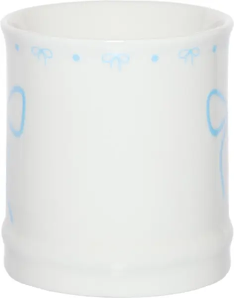 Kubek Bella 165 (biały/jasnoniebieski)