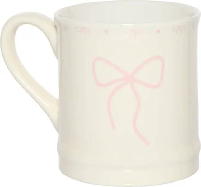Kubek Bella 165 (kremowy/różowy)