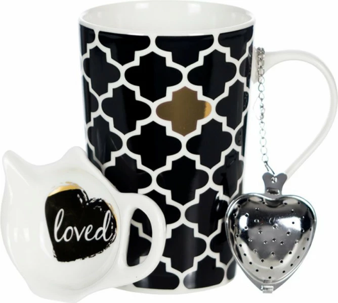 Zestaw (kubek+zaparzacz+spodek) Gifto 5