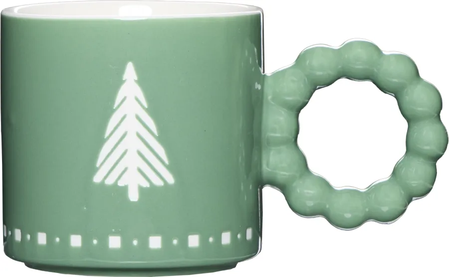 Kubek Christmas 153 (zielony/biały) 