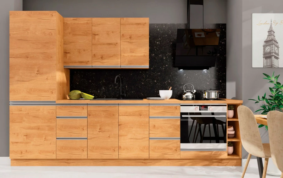 Cokół kuchenny boczny (dąb Soma ciemny)