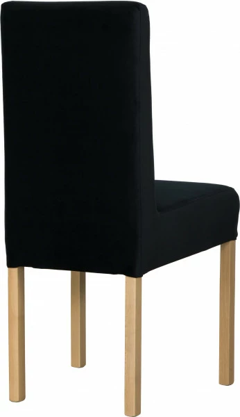Krzesło KWN (dąb Soma ciemny/plusz czarny)