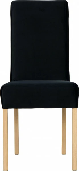 Krzesło KWN (dąb Soma ciemny/plusz czarny) 