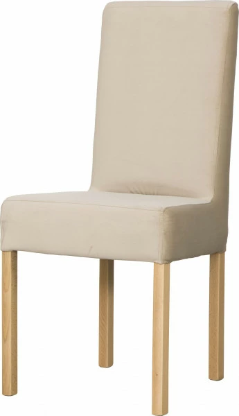 Krzesło KWN (dąb Soma ciemny/plusz beż)