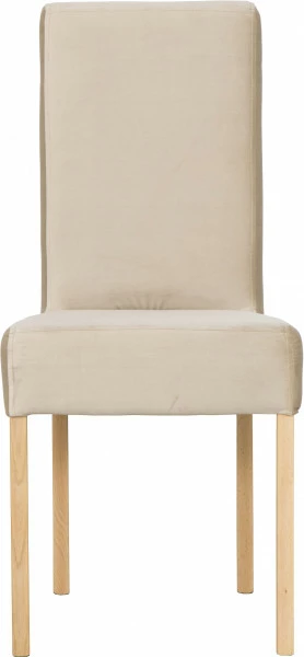 Krzesło KWN (dąb Soma ciemny/plusz beż)