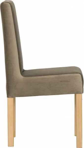 Krzesło KWN (dąb Soma ciemny/plusz brąz)