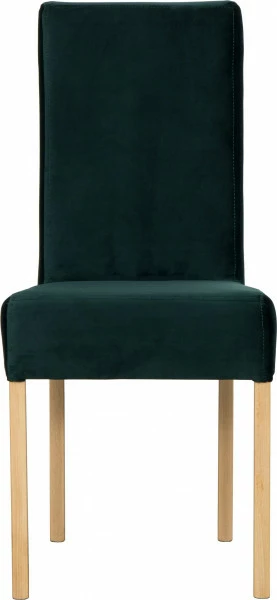 Krzesło KWN (dąb Soma ciemny/plusz zieleń)