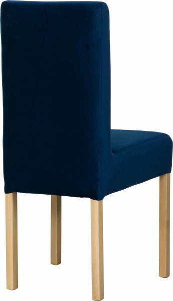 Krzesło KWN (dąb Soma ciemny/plusz granat)