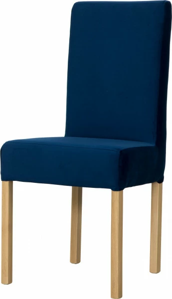 Krzesło KWN (dąb Soma ciemny/plusz granat)