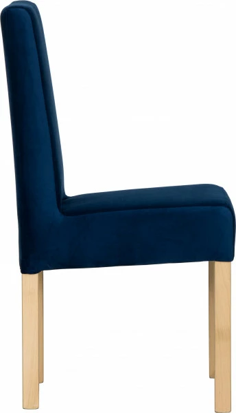 Krzesło KWN (dąb Soma ciemny/plusz granat)