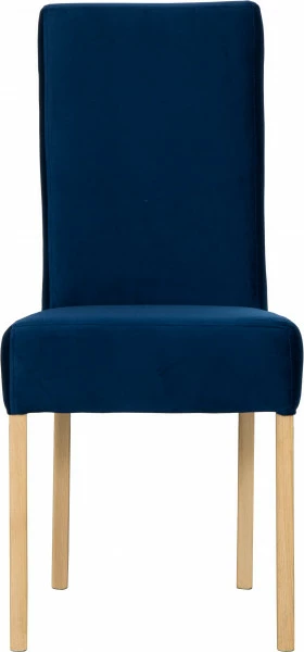 Krzesło KWN (dąb Soma ciemny/plusz granat)