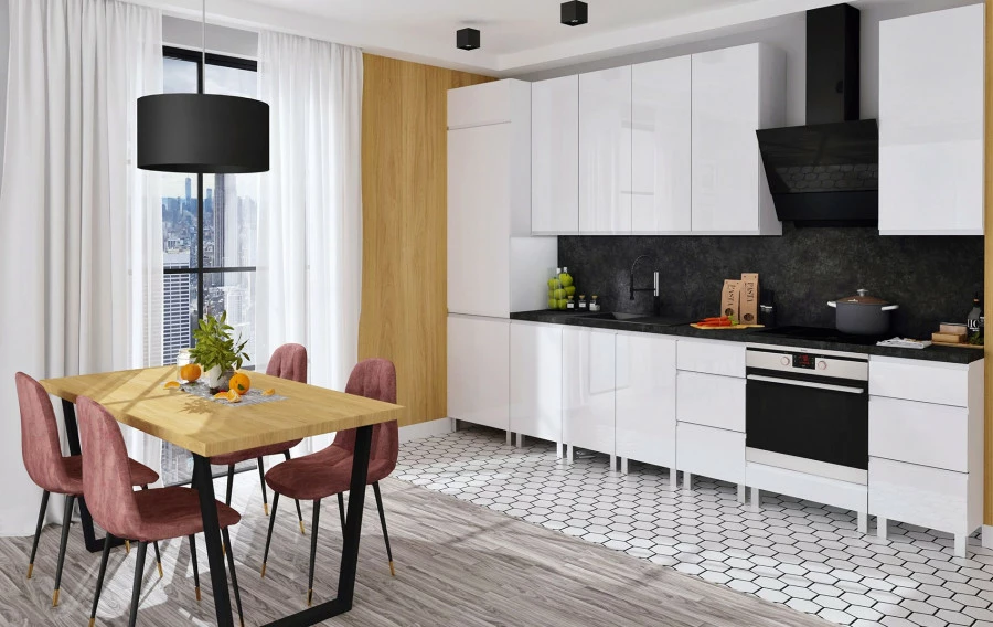 Nadstawka 60 Kampara (Biały lakier/Biały) 