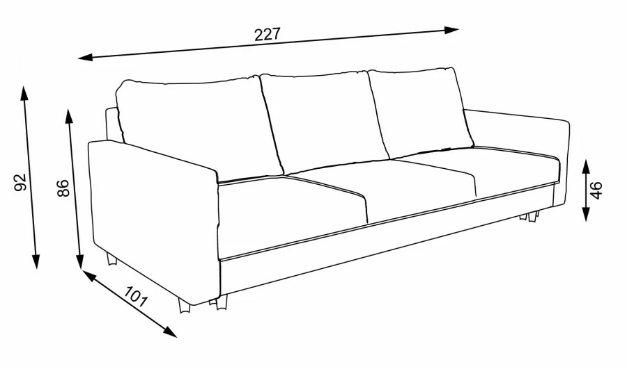 Kanapa Milano (sztruks granat)