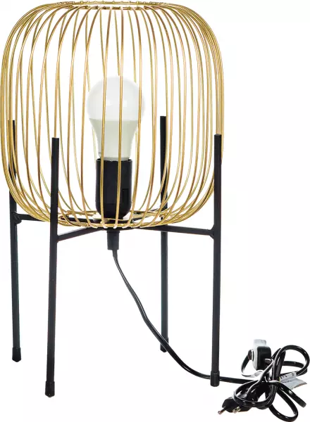 Lampka stojąca Miranda (złoty/czarny)