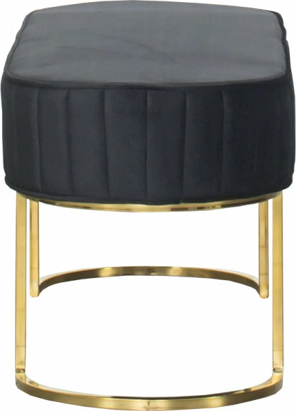 Ławka Ravia 1 (welur czarny) 