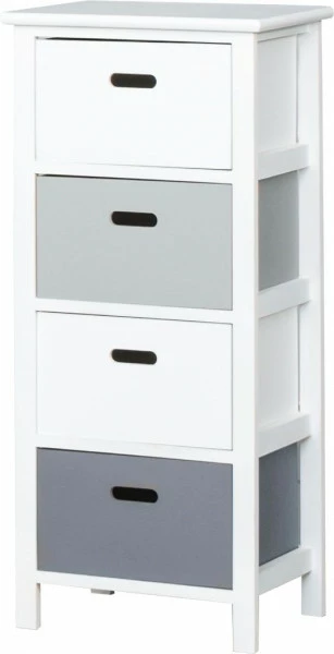 Szafka łazienkowa Skandina 3 (biało/szara)