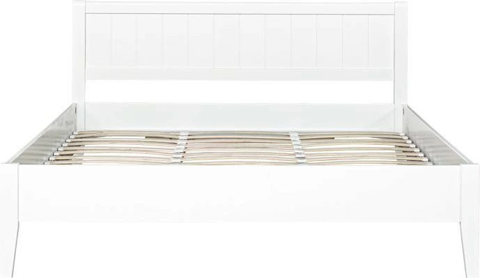 Łóżko Alessa 3 (bez materaca) biały ze stelażem i pojemnikiem 