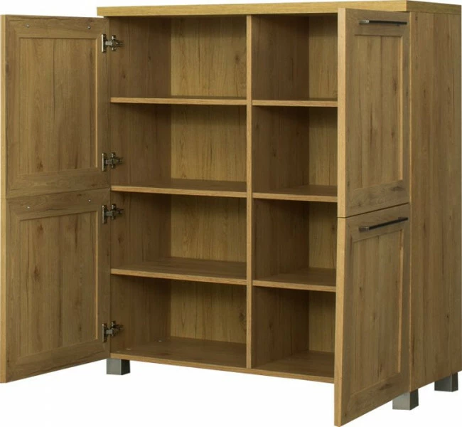 Komoda 4-drzwiowa MAJORKA (dąb Soma ciemny)