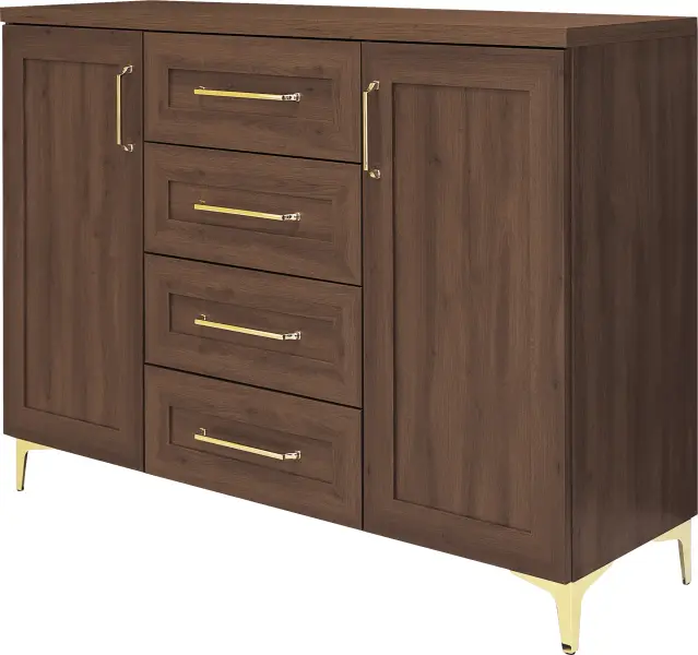 Komoda z drzwi. z 4 szuflad. Majorka (orzech Foresta)