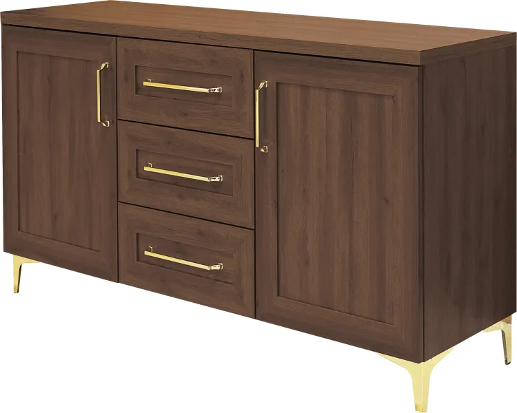 Komoda z drzwi. z 3 szuflad. Majorka (orzech Foresta) 