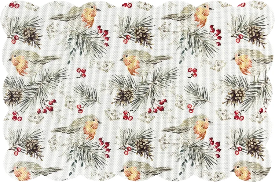 Mata stołowa świąteczna 51 (beż) 