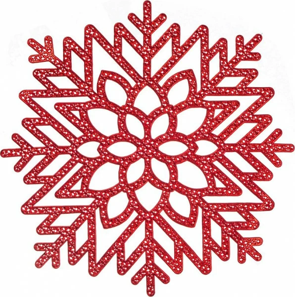 Mata stołowa śnieżynka 16 (czerwony) 