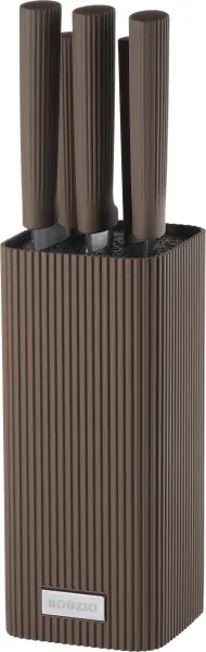 Zestaw noży w bloku Rifle 6elem. (brązowy)