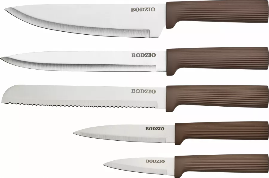 Zestaw noży w bloku Rifle 6elem. (brązowy)