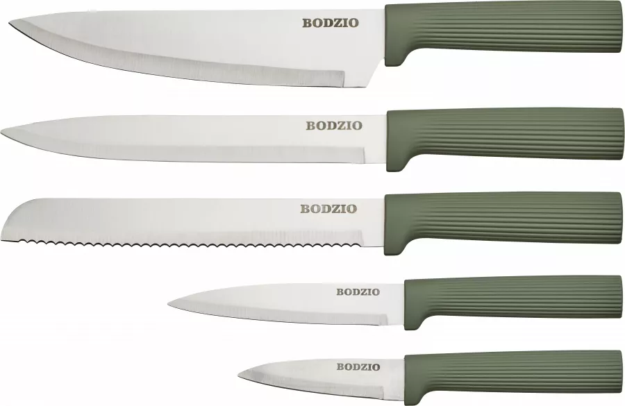 Zestaw noży w bloku Rifle 6elem. (oliwkowy)