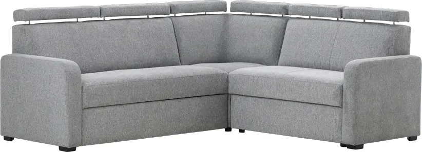 Narożnik Lazur z siedziskiem 3-os. rokładanym i 2-os. (rojal szary)