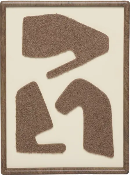 Obraz boucle Darkwood 14 (brąz/ciemny brąz) 