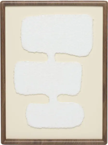 Obraz boucle Darkwood 15 (kremowy/ciemny brąz) 